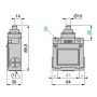 XCKM110 Metal Pimli Dikey Hareketli Limit Switch